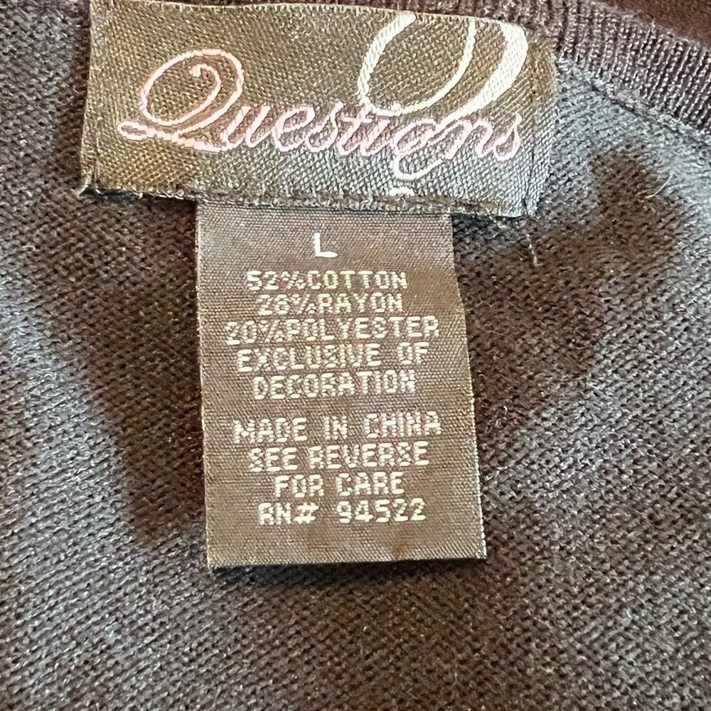 Questions Sweater With Lace - Picture 6 of 6